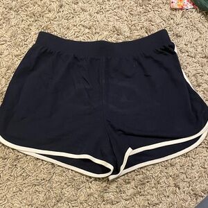 Women's Navy Blue Soft Shorts
